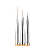 3 stücke Gold Nail Art Lines Malerei Stift Pinsel Professionelle UV Gel Polnisch Tipps 3D Design Maniküre Zeichnung Werkzeugkit – Bild 3