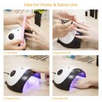 3 Stück 36 W UV-Lampe, LED-Panda-Form-Lampe, Nageltrockner, USB-Aufladung, Nagelkunst-Werkzeuge – Bild 5