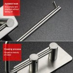 RD9181 304 Selbstklebender Tissue Rack Toilettenpapierhalter mit Edelstahlhalter – Bild 5