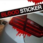 10 PCS Red Blood DIY Autoaufkleber Auto Styling Autoabdeckung – Bild 4