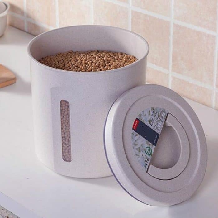 Haushalts-Reisfass-Kornfaser-feuchtigkeitsbeständige, versiegelte Getreide-Mehrkorn-Lagertank-Tlour-Box, 5kg, 10kg – Bild 3