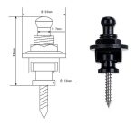 Metall Universal Gitarrengurt Schnalle Nagel Anti-Off Gitarrenschwanz Nagel – Bild 6