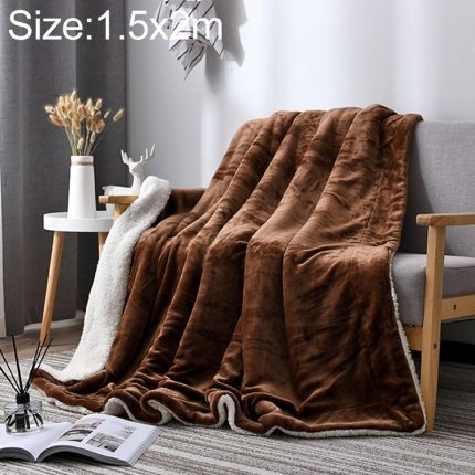 Winter-Sofadecke, doppelt dick, Kaschmir-Korallen-Fleece, für Büro, Nickerchen, 1x1.6m, 1.2x2m, 1.5x2m, 1.8x2m, 2x2.3m