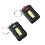 2 Stück 3 W Mini-COB-LED-Taschenlampe, Schlüsselanhänger, Notfall-Camping-Rucksack-Licht mit 3 Modi – Bild 6