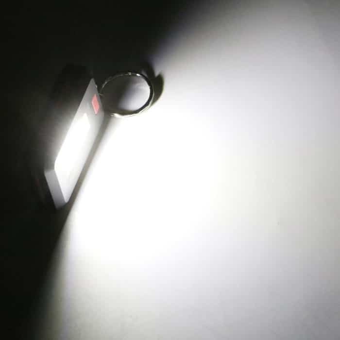 2 Stück 3 W Mini-COB-LED-Taschenlampe, Schlüsselanhänger, Notfall-Camping-Rucksack-Licht mit 3 Modi – Bild 7