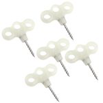 Outdoor 3-Loch Luminous Gewinde Zelt Peg Camping Deck Edelstahl Haken Sicherheit Wind Noctilucent Cord Seilverschluss – Bild 2