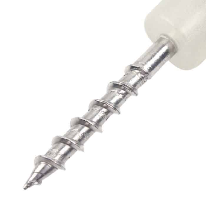 Outdoor 3-Loch Luminous Gewinde Zelt Peg Camping Deck Edelstahl Haken Sicherheit Wind Noctilucent Cord Seilverschluss – Bild 4