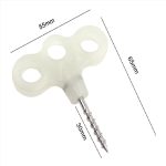 Outdoor 3-Loch Luminous Gewinde Zelt Peg Camping Deck Edelstahl Haken Sicherheit Wind Noctilucent Cord Seilverschluss – Bild 5