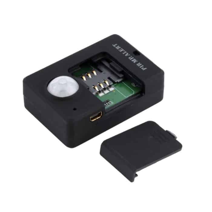 Mini-PIR-Alarmsensor Drahtloser Infrarot-GSM-Alarmmonitor Bewegungsmeldererkennung Startseite Diebstahlsicherung, EU-Stecker – Bild 3