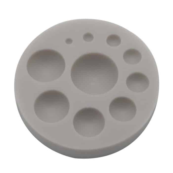 Runde Silikon-Fondant-Kuchenform, DIY-Backdekoration, Schokoladenwerkzeug, Round Silicone(Grey), Round Silicone(Pink) – Bild 1