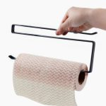 3 Stück Türschrank zum Aufhängen von Papierhandtuchhaltern, Trennschicht für Küchenpapier, Frischhaltefolie, Aufbewahrungsregal, Black