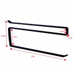 3 Stück Türschrank zum Aufhängen von Papierhandtuchhaltern, Trennschicht für Küchenpapier, Frischhaltefolie, Aufbewahrungsregal, Black – Bild 6