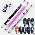 3 PCS Cat Eye Gel Magnet Stift Doppel Kopf Magnetische Stift Pflaume Branding Blume Magnetische Stift Nagel Katze Auge magnet Neue Werkzeug – Bild 3