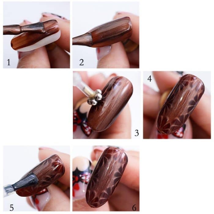 3 PCS Cat Eye Gel Magnet Stift Doppel Kopf Magnetische Stift Pflaume Branding Blume Magnetische Stift Nagel Katze Auge magnet Neue Werkzeug – Bild 4