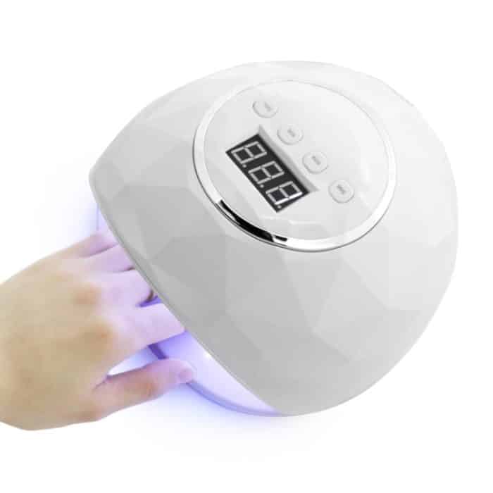 F6 UV-LED-Lampe Nageltrockner Dual-Hände-Nagellampe zum Aushärten von UV-Gel-Nagellack mit Sensor, Timer und LCD-Display – Bild 3