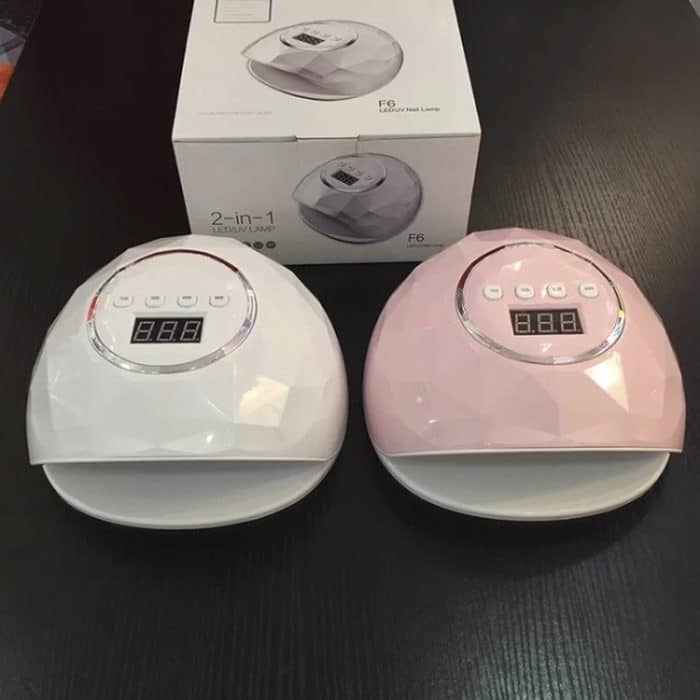 F6 UV-LED-Lampe Nageltrockner Dual-Hände-Nagellampe zum Aushärten von UV-Gel-Nagellack mit Sensor, Timer und LCD-Display – Bild 4