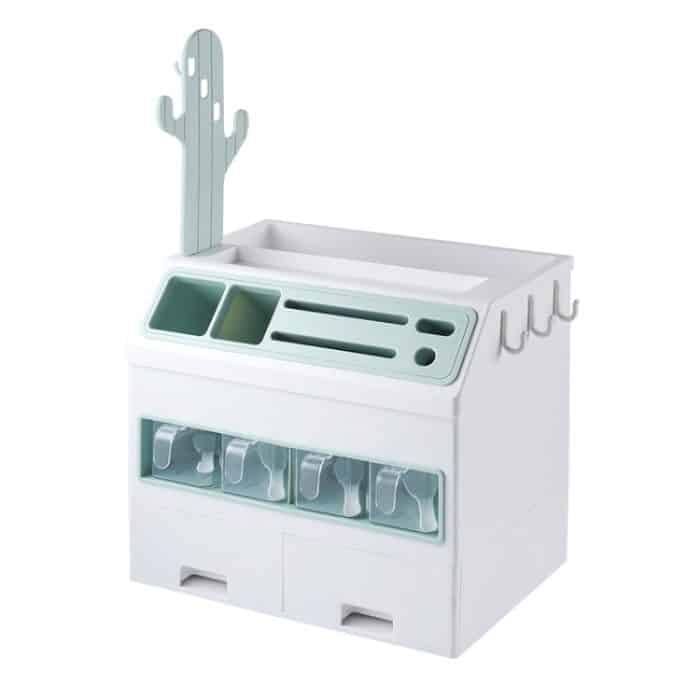 TBD068574201A.jpg Multifunktionales Gewürzflaschen-Aufbewahrungsregal, mehrschichtiges Küchenzubehör, Messerhalter, Kombinationsset, Geräteregal, Spice Bottle Storage Rack – Bild 1