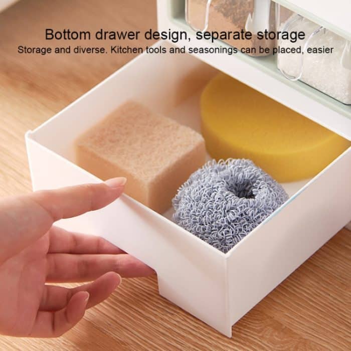 Multifunktionales Gewürzflaschen-Aufbewahrungsregal, mehrschichtiges Küchenzubehör, Messerhalter, Kombinationsset, Geräteregal, Spice Bottle Storage Rack – Bild 6