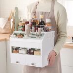 Multifunktionales Gewürzflaschen-Aufbewahrungsregal, mehrschichtiges Küchenzubehör, Messerhalter, Kombinationsset, Geräteregal, Spice Bottle Storage Rack – Bild 7