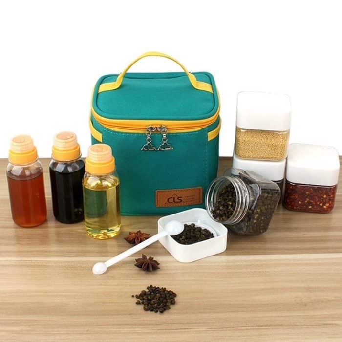 CLS Outdoor Gewürzflaschenset Tragbares Gewürzglas Barbecue Utensil Combination – Bild 3