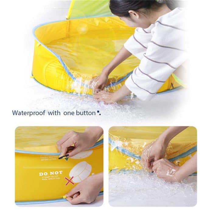 Kinderzelt Game House Automatische Geschwindigkeit Open Beach Pool Zelt – Bild 4