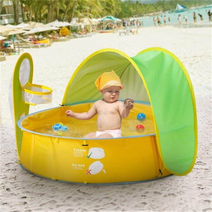 Kinderzelt Game House Automatische Geschwindigkeit Open Beach Pool Zelt – Bild 7