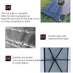 Laputa Outdoor Selbstfahrendes Grill-Camping-Fahrzeug-Heck-Auto-Seitenzelt, Blue Gray, Silver Coated – Bild 4