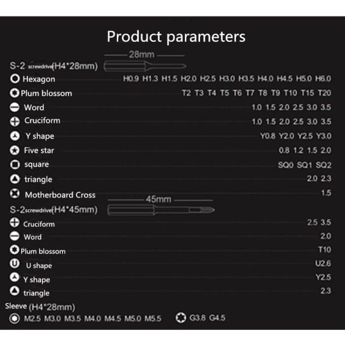 JM-8172 73 In 1 Kombinationsschraubendreher-Set Handy Computer Spielmaschine Modellentfernungswerkzeug – Bild 7