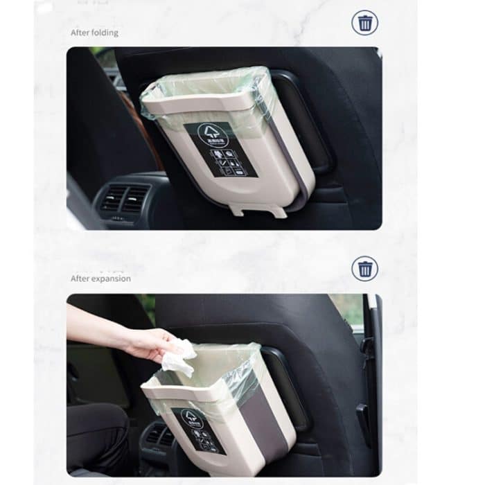 Faltbarer hängender Küchenabfalleimer, 24x6x21cm, 23x6x29cm – Bild 4