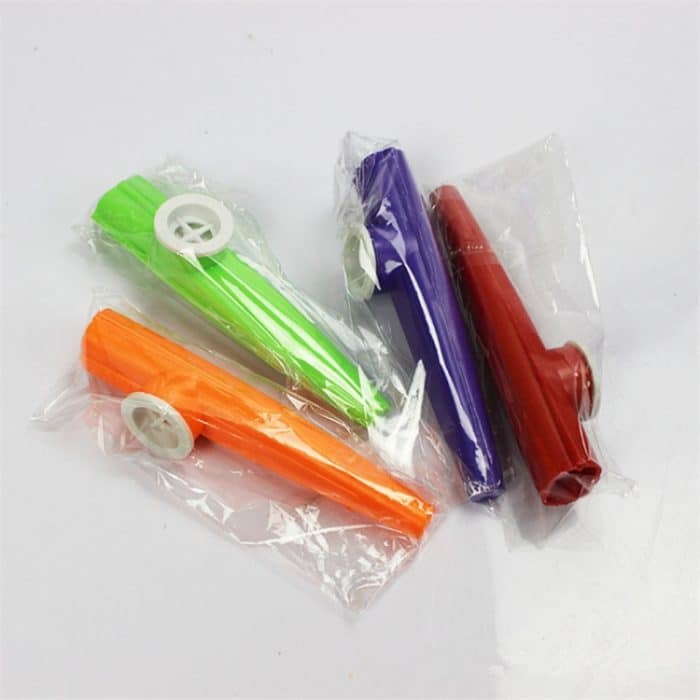 10PCS Kunststoff Kazoo Kinder Begleitinstrument, zufällige Farbabgabe – Bild 5