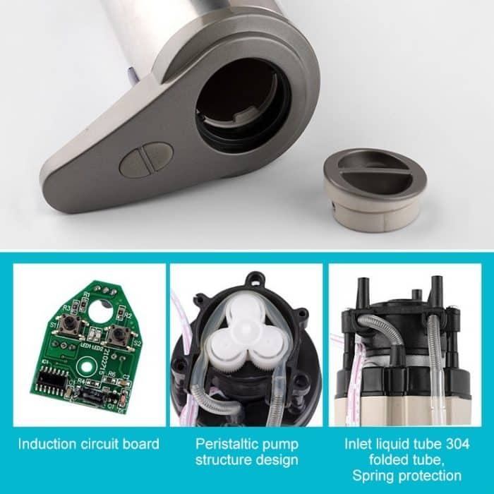 250ML Edelstahl Automatischer Seifenspender Infrarot-Sensor Seifenspender – Bild 8