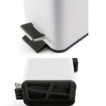 Haushalts-Edelstahl-Fußpedal, kleiner rechteckiger Mülleimer – Bild 3