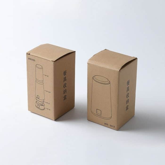 Staubdichter Küchenablauf, Haushaltskunststoff, Besteckaufbewahrung, Essstäbchenbox mit Deckel – Bild 5