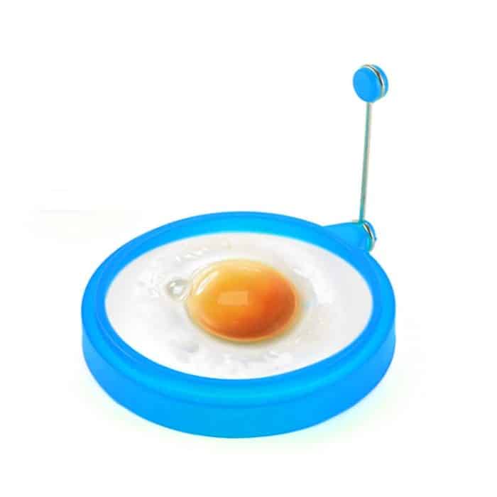 DIY Frühstück Runde Silikon Ei Ring Spiegelei Form Pfannkuchen Ring Antihaft Küche Kochen Form, Round, Blue, Round, Green, Round, Orange, Round, Red – Bild 1