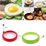 DIY Frühstück Runde Silikon Ei Ring Spiegelei Form Pfannkuchen Ring Antihaft Küche Kochen Form, Round, Blue, Round, Green, Round, Orange, Round, Red – Bild 6