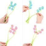 Manuelles Roller-Gesichtsmassagegerät, Gesichtsschönheitsinstrument, Gesichts-Doppelkinn-Werkzeug, Pink, Blue – Bild 5