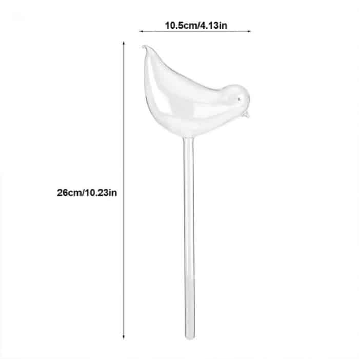 Bird Shape Flowers Plant Automatische Selbstklarglas-Bewässerungsgeräte-Gießkannen – Bild 3