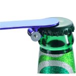 Roller-Bierflaschenöffner mit Schlüsselanhänger-Anhänger, multifunktionales kleines Spielzeug, Black, Blue Rope + Blue Skateboard, Black Red Rope Button +Black – Bild 3