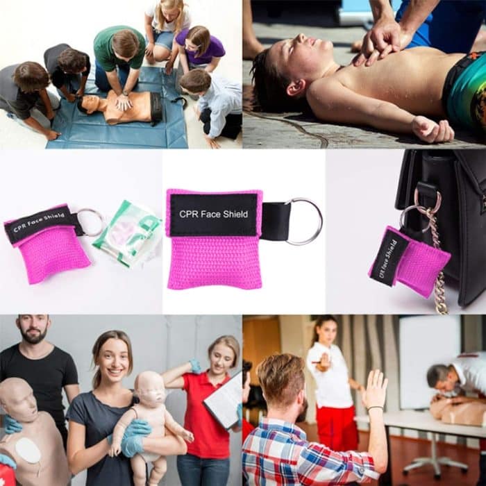 CPR-Notfall-Gesichtsschutzmaske, Schlüsselanhänger-Atemmaske – Bild 5