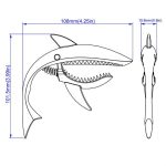 Gitarren-Kapodaster in Haifischform aus Zinklegierung, Guitar Capo – Bild 4