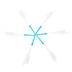 2 PCS Doppelkopf Soft Silicone Spiral Floss Tragbares Zahnpflegemittel – Bild 7