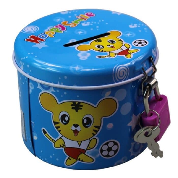 4 PCS Tin Sparschwein Kindergarten Geschenke für Kinder, zufällige Farbzustellung – Bild 3