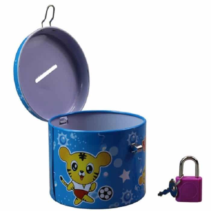 4 PCS Tin Sparschwein Kindergarten Geschenke für Kinder, zufällige Farbzustellung – Bild 6
