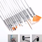 15 PCS / Set Nail Art Tools Pinsel für Maniküre Strass Steine ​​Nägel Dekorationen Nagel Nrush Kit Malen Fingernagel Tool Pen Kit – Bild 2