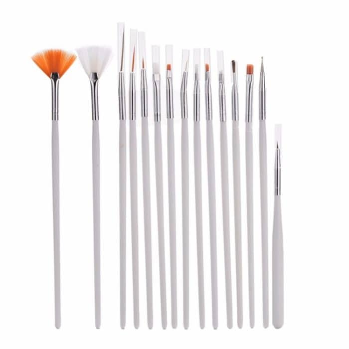 15 PCS / Set Nail Art Tools Pinsel für Maniküre Strass Steine ​​Nägel Dekorationen Nagel Nrush Kit Malen Fingernagel Tool Pen Kit – Bild 4