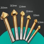 6 In 1 90 Grad Dreikant-Anfasmesser Holzbearbeitung Fräser Anfasmaschine Lochöffner, Iron Box, Plastic Bag – Bild 3