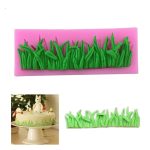 2 PCS Grasdekoration Flüssige Silikonform Fondant Kuchenform