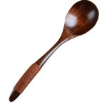10 Stück Öko-Holzlöffel, Besteck, Küche, Suppe, Kaffee, Rührlöffel, Kochutensilien, Kaffee, Tee, Rührlöffel, Coffee Spoon(Brown), Coffee Spoon(Black), Coffee Spoon(Light Brown) – Bild 2