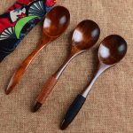 10 Stück Öko-Holzlöffel, Besteck, Küche, Suppe, Kaffee, Rührlöffel, Kochutensilien, Kaffee, Tee, Rührlöffel, Coffee Spoon(Brown), Coffee Spoon(Black), Coffee Spoon(Light Brown) – Bild 3