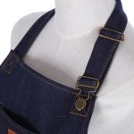 Verstellbare Denim-Schürze mit Neckholder – Bild 4